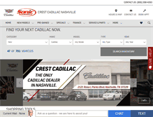 Tablet Screenshot of nashvillecadillac.com